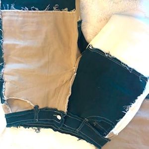 😍Green, brown and white poached pants😍